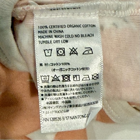 Milkbarn Pink Fox Snap Pajamas Girls 3-6M Boys Footie Sleeper Romper Organic - Picture 4 of 6